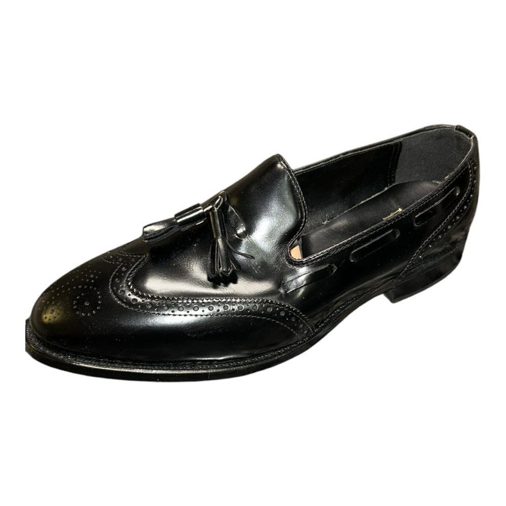 Nunn Bush Leather Black Men's Dress Shoes Vintage Kiltie Tassel Loafers Size 9.5 - Picture 11 of 16
